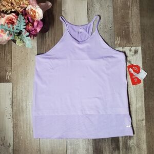 nwt bcg training tech mesh back tank top girls size xl 16 upf 50 purple rose